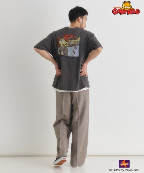 Right-on（ライトオン）の「【GARFIELD】グラフィックプリントTシャツ (ヴィンテージ加工/バイオウォッシュ/ユーズド感)（Tシャツ/カットソー・メンズ・イエロー/ダークグレー/ホワイト・M/L/XL/S）」の19枚目の写真