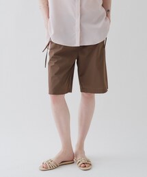 cloenc | 【接触冷感／UVカット／マシンウォッシュ】ギャザーリボンハーフパンツ(その他パンツ)