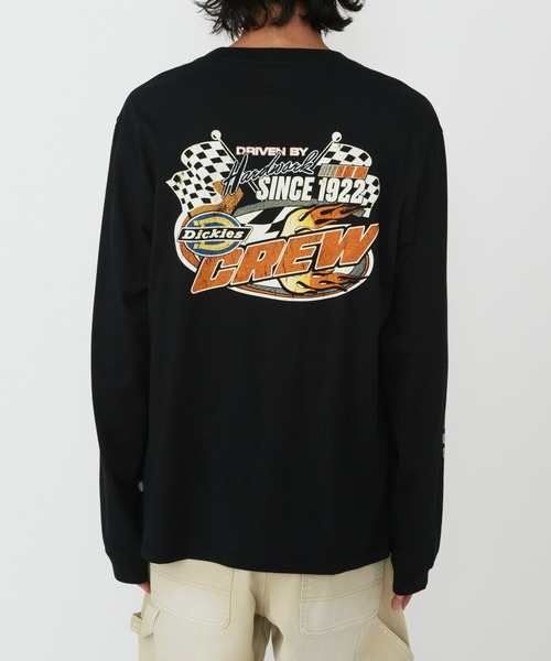 Dickies(ディッキーズ)の「Dickies/ディッキーズ ナッシュポートロングスリーブTシャツ 長袖/バックプリントTシャツ/ロゴT(Tシャツ/カットソー・メンズ・ホワイト/ブラック・X-LARGE/MEDIUM/LARGE)」の7枚目の写真