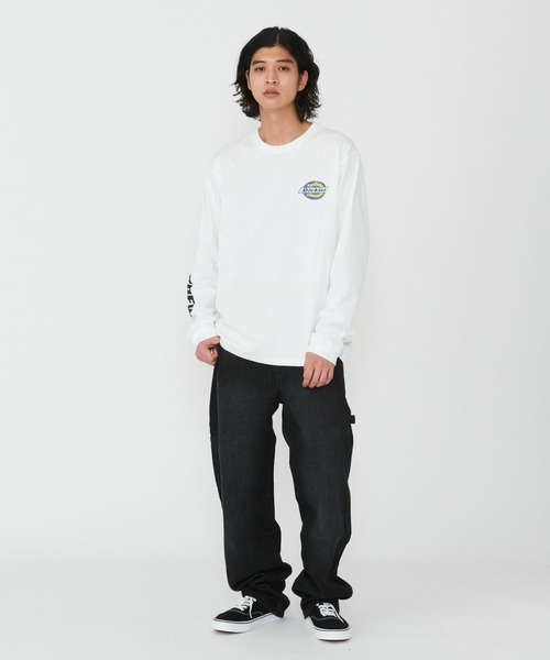 Dickies(ディッキーズ)の「Dickies/ディッキーズ ナッシュポートロングスリーブTシャツ 長袖/バックプリントTシャツ/ロゴT(Tシャツ/カットソー・メンズ・ホワイト/ブラック・X-LARGE/MEDIUM/LARGE)」の13枚目の写真