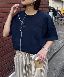 GEVACO | 【GEVACO/ゲバコ】ベーシックOE天竺ポケット刺繍Tシャツ(Tシャツ/カットソー)