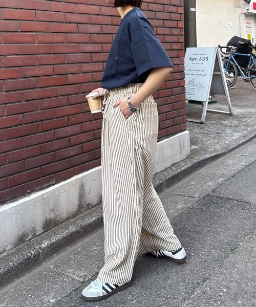 GEVACO（ゲバコ）の「【GEVACO/ゲバコ】ベーシックOE天竺ポケット刺繍Tシャツ（Tシャツ/カットソー・レディース・ホワイト/ネイビー/ミント・MEDIUM/LARGE）」の17枚目の写真