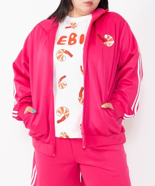 PUNYUS（プニュズ）の「【新サイズ】フード総柄Ｔシャツ（EBI)（Tシャツ/カットソー・レディース・レッド・1/2/3/4/5）」の17枚目の写真