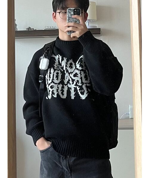 AJOBYAJO（アジョバイアジョ）の「[PBA] DBOF ウールニットセーター [BLACK]（ニット/セーター・レディース・その他・SMALL/X-LARGE/LARGE）」の17枚目の写真