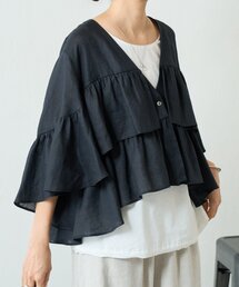 LIVETART（リヴェタート）の「リネンフリル羽織（その他アウター）」