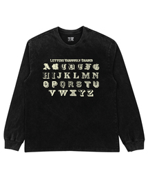 NAVYTEAM（ネイビーチーム）の「LETTERS VARIOUSLY SHADED ピグメントダイングロングTシャツ（Tシャツ/カットソー）」