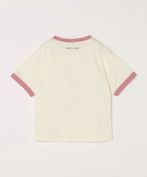 SHIPS any(シップス エニィ)の「FRUIT OF THE LOOM: PEANUTS プリント リンガー Tシャツ<KIDS>(Tシャツ/カットソー・キッズ・ホワイト/ホワイト系その他・120/140/150/130)」の3枚目の写真