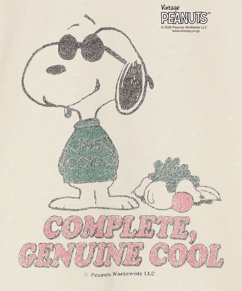 SHIPS any(シップス エニィ)の「FRUIT OF THE LOOM: PEANUTS プリント リンガー Tシャツ<KIDS>(Tシャツ/カットソー・キッズ・ホワイト/ホワイト系その他・120/140/150/130)」の8枚目の写真