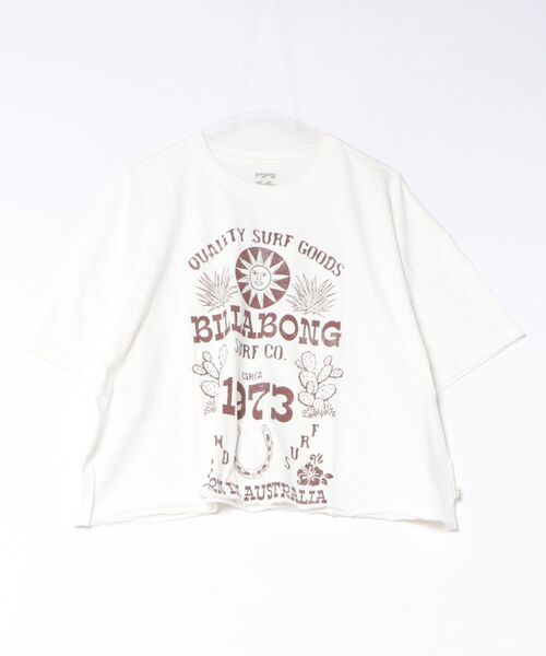 BILLABONG(ビラボン)の「BILLABONG/ビラボン 半袖 クロップドTシャツ SUN ECHOES WL CROPPED COOL DRY TEE BG01C209(Tシャツ/カットソー・レディース・ホワイト/スミクロ/ブルー・M)」の8枚目の写真