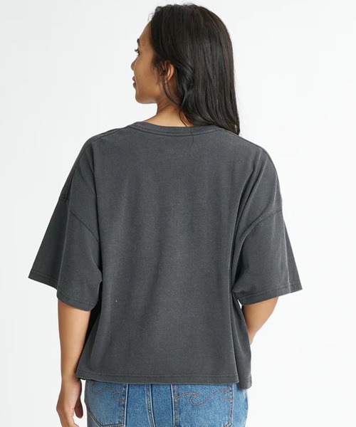 BILLABONG(ビラボン)の「BILLABONG/ビラボン 半袖 クロップドTシャツ SUN ECHOES WL CROPPED COOL DRY TEE BG01C209(Tシャツ/カットソー・レディース・ホワイト/スミクロ/ブルー・M)」の6枚目の写真