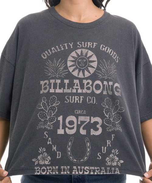 BILLABONG(ビラボン)の「BILLABONG/ビラボン 半袖 クロップドTシャツ SUN ECHOES WL CROPPED COOL DRY TEE BG01C209(Tシャツ/カットソー・レディース・ホワイト/スミクロ/ブルー・M)」の5枚目の写真