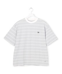 【UNISEX】ブルドッグワンポイント ボーダー Tシャツ