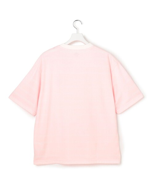 J.PRESS YORK STREET（ジェイプレスヨークストリート）の「【UNISEX】ブルドッグワンポイント ボーダー Tシャツ（Tシャツ/カットソー・メンズ・サックスブルー系1/ホワイト系1/ピンク系1/ネイビー系1・LARGE/MEDIUM/SMALL）」の5枚目の写真