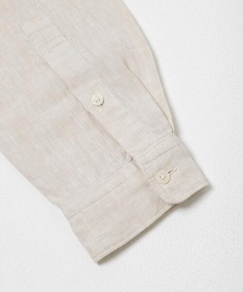 URBAN RESEARCH DOORS(アーバンリサーチドアーズ)の「シルケットリネン バンドカラーロングスリーブシャツ(シャツ/ブラウス・メンズ・アイボリー/チェック/インディゴブルー・X-LARGE/LARGE/MEDIUM)」の11枚目の写真