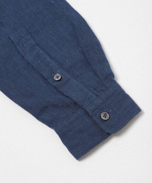 URBAN RESEARCH DOORS(アーバンリサーチドアーズ)の「シルケットリネン バンドカラーロングスリーブシャツ(シャツ/ブラウス・メンズ・アイボリー/チェック/インディゴブルー・X-LARGE/LARGE/MEDIUM)」の20枚目の写真