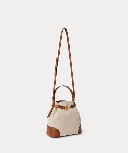 LAUREN RALPH LAUREN(ローレン ラルフ ローレン)の「キャンバス ミディアム Blaike バケット バッグ(ハンドバッグ・レディース・ナチュラル・ONE)」の12枚目の写真