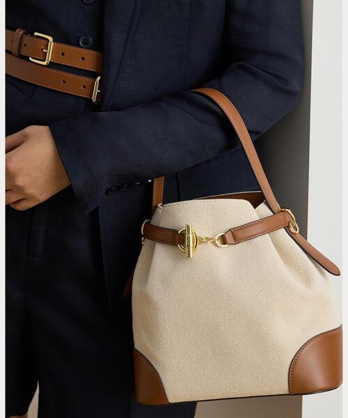 LAUREN RALPH LAUREN(ローレン ラルフ ローレン)の「キャンバス ミディアム Blaike バケット バッグ(ハンドバッグ・レディース・ナチュラル・ONE)」の7枚目の写真