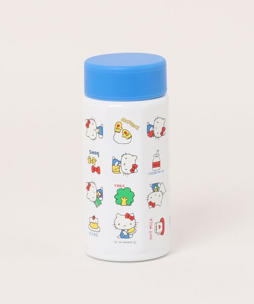 sanrio(サンリオ)の「〈SANRIO/サンリオ〉 ハローキティ レトロ25 八角ステンレスボトル 350ml STO4(水筒・レディース・ブルー・ONE SIZE)」の4枚目の写真