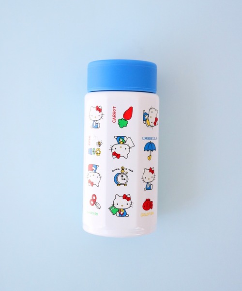 sanrio(サンリオ)の「〈SANRIO/サンリオ〉 ハローキティ レトロ25 八角ステンレスボトル 350ml STO4(水筒・レディース・ブルー・ONE SIZE)」の3枚目の写真