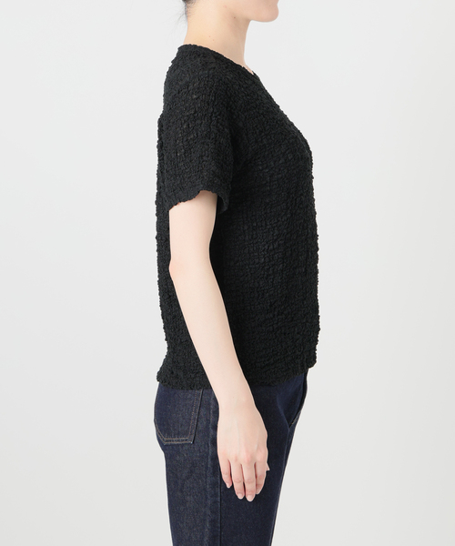 SLOBE IENA（スローブイエナ）の「シャーリングシアーTEE（Tシャツ/カットソー・レディース・ベージュ/ブラック・FREE）」の22枚目の写真