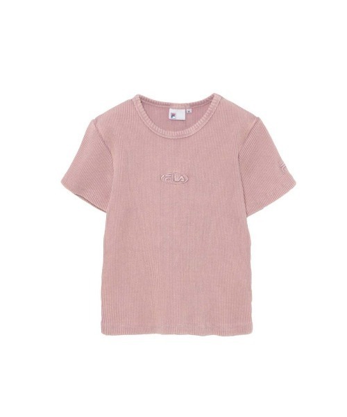 FILA(フィラ)の「FILA PIGMENT RIB S/S TEE(フィラ ピグメント リブ ショートスリーブ Tシャツ)(Tシャツ/カットソー・レディース・ブラック・MEDIUM/LARGE)」の6枚目の写真
