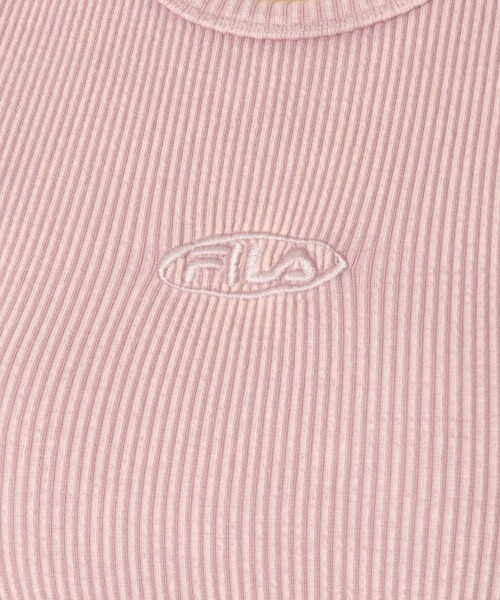 FILA(フィラ)の「FILA PIGMENT RIB S/S TEE(フィラ ピグメント リブ ショートスリーブ Tシャツ)(Tシャツ/カットソー・レディース・ブラック・MEDIUM/LARGE)」の8枚目の写真