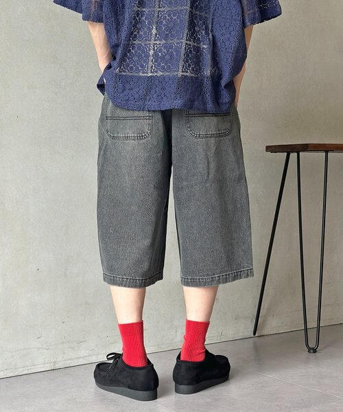 CPCM（シーピーシーエム）の「ダブルニーデニムクオーター（その他パンツ・メンズ・ブルー/ブラック・SMALL/MEDIUM/LARGE）」の5枚目の写真