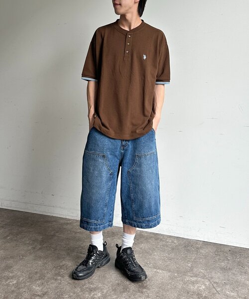 CPCM（シーピーシーエム）の「ダブルニーデニムクオーター（その他パンツ・メンズ・ブルー/ブラック・SMALL/MEDIUM/LARGE）」の10枚目の写真