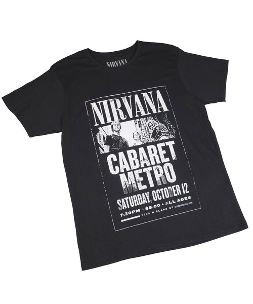 ROCK-OFF(ロックオフ)の「【ROCK-OFF】【3】NIRVANA METRO T-SHIRTS(Tシャツ/カットソー・メンズ・ブラック・X-LARGE/MEDIUM/LARGE)」の1枚目の写真