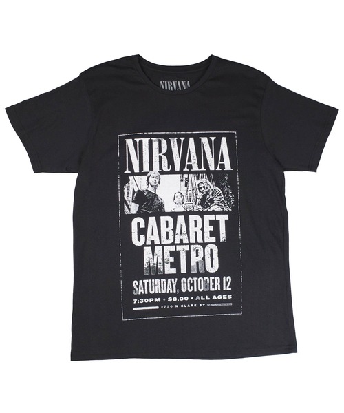 ROCK-OFF(ロックオフ)の「【ROCK-OFF】【3】NIRVANA METRO T-SHIRTS(Tシャツ/カットソー・メンズ・ブラック・X-LARGE/MEDIUM/LARGE)」の2枚目の写真