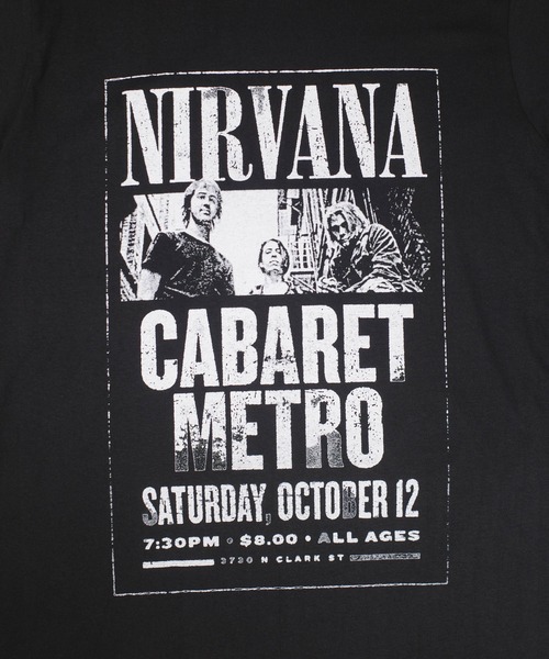 ROCK-OFF(ロックオフ)の「【ROCK-OFF】【3】NIRVANA METRO T-SHIRTS(Tシャツ/カットソー・メンズ・ブラック・X-LARGE/MEDIUM/LARGE)」の4枚目の写真