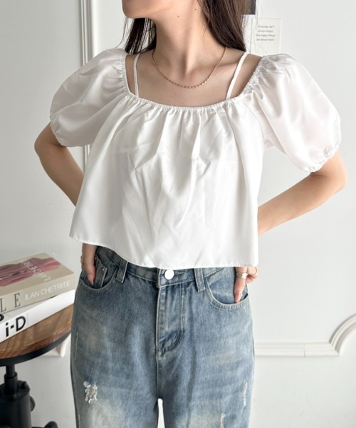 CLEA(クレア)の「2wayバルーンスリーブオフショルブラウス(シャツ/ブラウス・レディース・ホワイト/ブラック/アイボリー・FREE)」の11枚目の写真