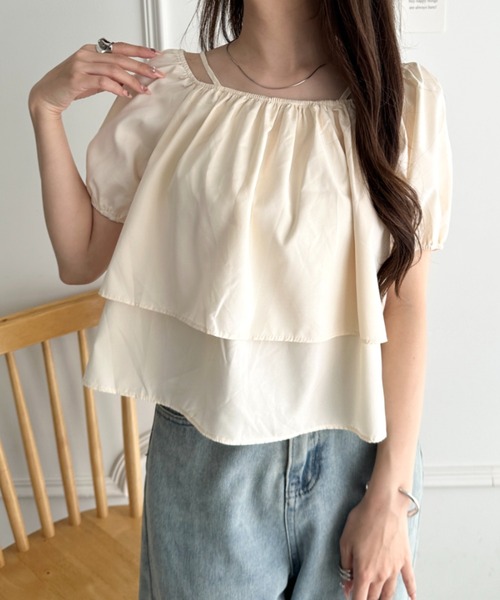 CLEA(クレア)の「2wayバルーンスリーブオフショルブラウス(シャツ/ブラウス・レディース・ホワイト/ブラック/アイボリー・FREE)」の18枚目の写真