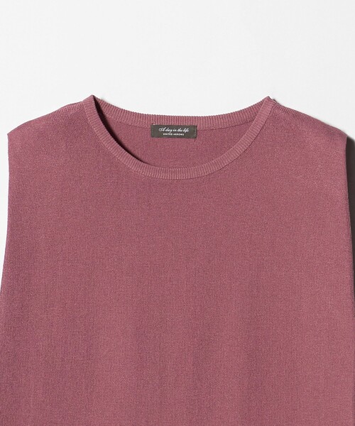 A DAY IN THE LIFE UNITED ARROWS（アデイインザライフユナイテッドアローズ）の「ハイツイスト ノースリーブニット ‐ウォッシャブル‐＜A DAY IN THE LIFE＞（ニット/セーター・レディース・ナチュラル/その他2/その他1/コバルトブルー/ピンク/ダークグレー・FREE）」の11枚目の写真
