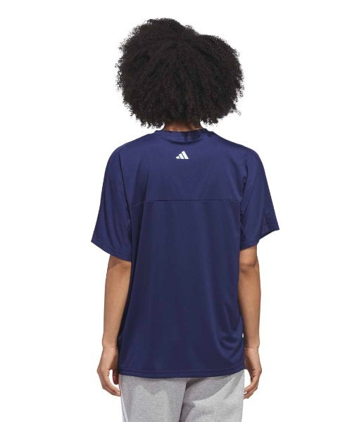 adidas(アディダス)の「アディダス adidas SPORTYCHIC FLOWERS グラフィックTシャツ(Tシャツ/カットソー・レディース・ネイビー/ブラック・XL/L/M/S)」の3枚目の写真