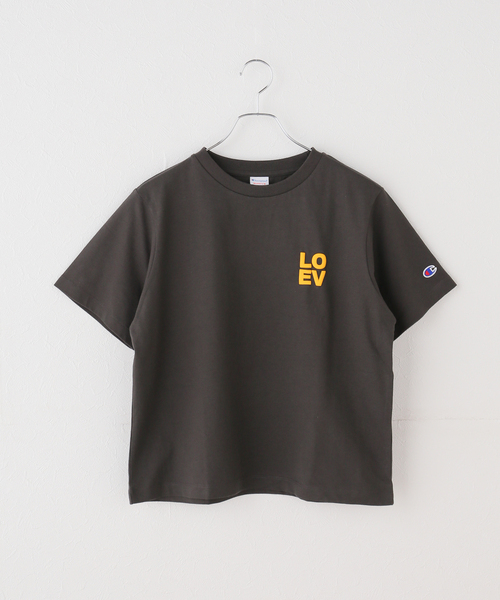 Champion（チャンピオン）の「Champion /チャンピオン SHORT SLEEVE T-SHIRT2（Tシャツ/カットソー・レディース・ホワイト/ブルー/ブラック・LARGE/MEDIUM）」の2枚目の写真