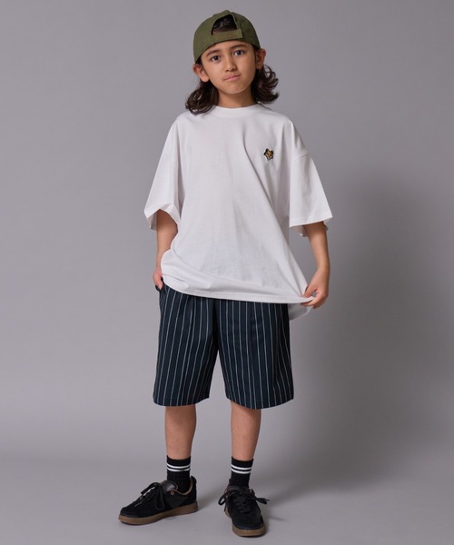 PAIRMANON STREET(ペアマノンストリート)の「【90-160cm】【綿100%】アニマルワンポイント刺繍半袖T【PAIRMANON STREET】(Tシャツ/カットソー・キッズ・ホワイト/ホワイト系その他/ライトグレー/グリーン/パープル/ブラック・100/110/120/130/140/150/160/90)」の13枚目の写真