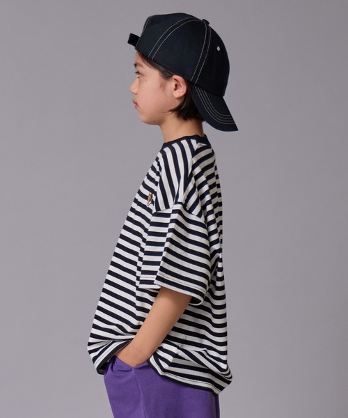 PAIRMANON STREET(ペアマノンストリート)の「【90-160cm】【綿100%】アニマルワンポイント刺繍半袖T【PAIRMANON STREET】(Tシャツ/カットソー・キッズ・ホワイト/ホワイト系その他/ライトグレー/グリーン/パープル/ブラック・100/110/120/130/140/150/160/90)」の14枚目の写真