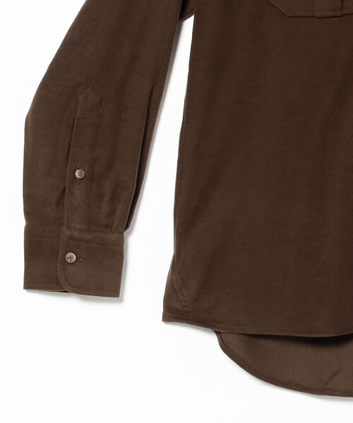 BEAMS F(ビームスエフ)の「【別注】CORDINGS / コットン モールスキン ダブルポケット オーバーシャツ(シャツ/ブラウス・メンズ・ダークブラウン/ケリーグリーン・14.5/16/15.5/15 )」の5枚目の写真