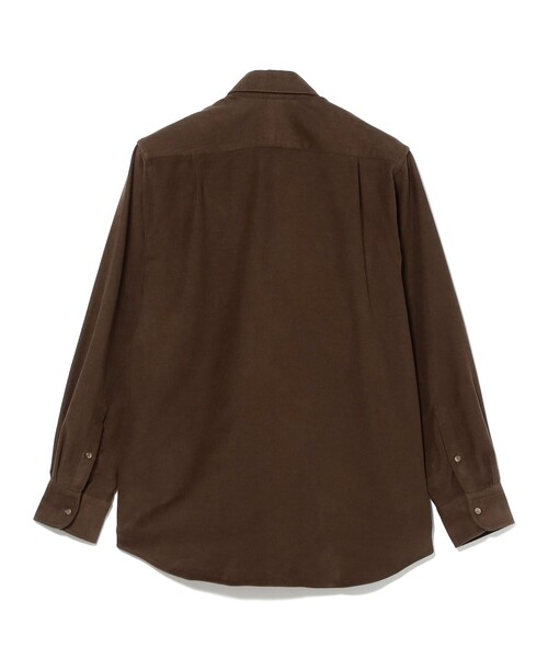 BEAMS F(ビームスエフ)の「【別注】CORDINGS / コットン モールスキン ダブルポケット オーバーシャツ(シャツ/ブラウス・メンズ・ダークブラウン/ケリーグリーン・14.5/16/15.5/15 )」の6枚目の写真