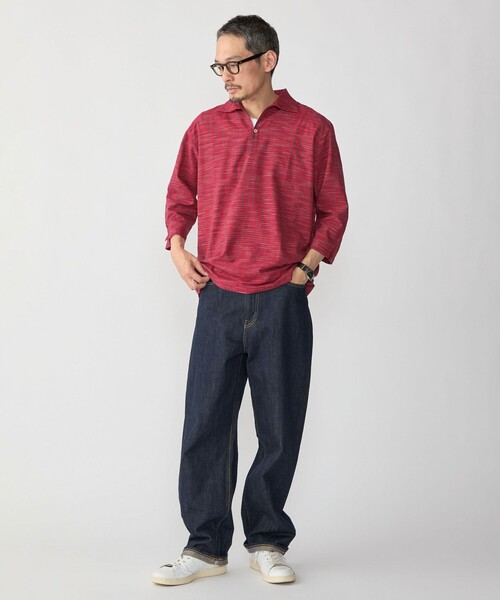 SHIPS(シップス)の「SHIPS: KHADI 7スリーブ カプリ シャツ(シャツ/ブラウス・メンズ・ライトブルー/レッド/ネイビー/ワイン・SMALL/X-LARGE/LARGE/MEDIUM)」の5枚目の写真