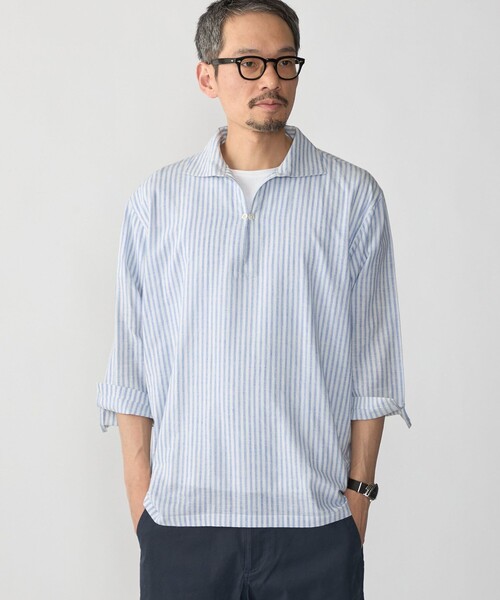 SHIPS(シップス)の「SHIPS: KHADI 7スリーブ カプリ シャツ(シャツ/ブラウス・メンズ・ライトブルー/レッド/ネイビー/ワイン・SMALL/X-LARGE/LARGE/MEDIUM)」の12枚目の写真