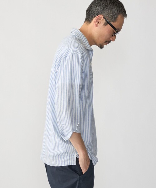 SHIPS(シップス)の「SHIPS: KHADI 7スリーブ カプリ シャツ(シャツ/ブラウス・メンズ・ライトブルー/レッド/ネイビー/ワイン・SMALL/X-LARGE/LARGE/MEDIUM)」の15枚目の写真
