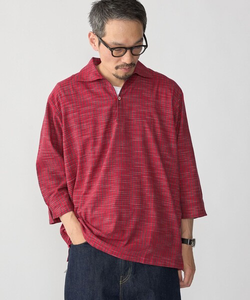SHIPS(シップス)の「SHIPS: KHADI 7スリーブ カプリ シャツ(シャツ/ブラウス・メンズ・ライトブルー/レッド/ネイビー/ワイン・SMALL/X-LARGE/LARGE/MEDIUM)」の16枚目の写真
