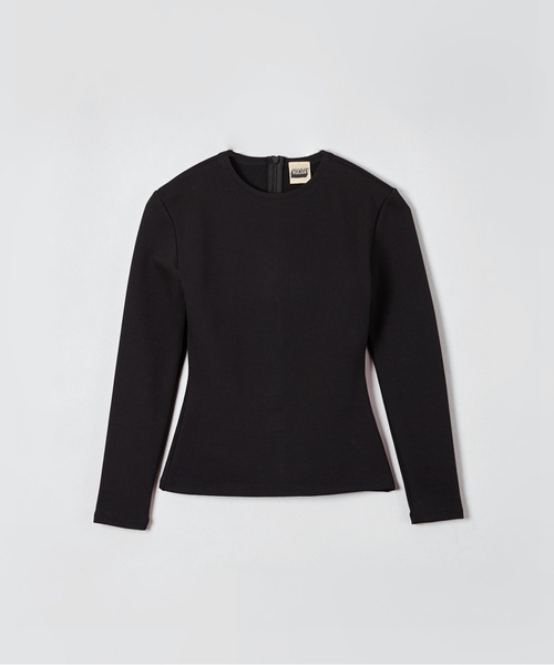 HOLIDAY(ホリデイ)の「WARM CREW-NECK TOPS ウォームクルーネックトップス(Tシャツ/カットソー・レディース・ベージュ/ブラック/ホワイト/レッド・ONE SIZE)」の3枚目の写真