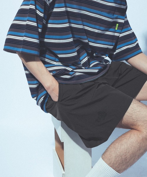 Kappa(カッパ)の「≪Kappa×and ST ウェルネスクラブ≫シンプルロゴショートパンツ(その他パンツ・レディース・チャコールグレー/ブラウン/ライトブルー/グリーン・LARGE/MEDIUM/SMALL)」の2枚目の写真