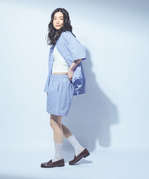 Kappa(カッパ)の「≪Kappa×and ST ウェルネスクラブ≫シンプルロゴショートパンツ(その他パンツ・レディース・チャコールグレー/ブラウン/ライトブルー/グリーン・LARGE/MEDIUM/SMALL)」の17枚目の写真