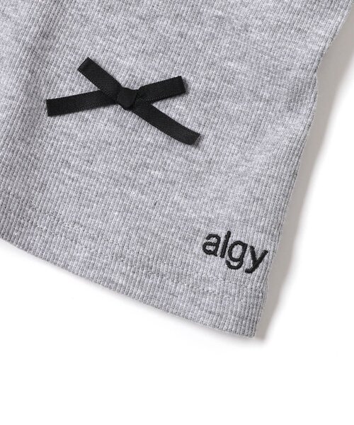 algy(アルジー)の「パッド付きりぼんキャミソール(キャミソール・キッズ・ブラック/グレー/オフホワイト・130/140/150/160)」の15枚目の写真
