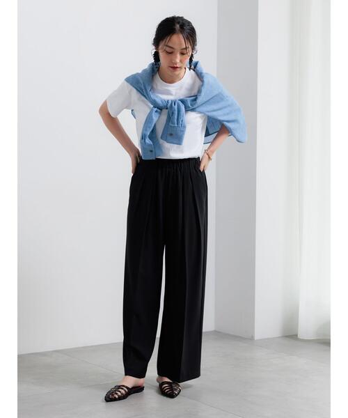 Te chichi(テチチ)の「【遮熱/調温】レギュラーTシャツ(Tシャツ/カットソー・レディース・オフホワイト・F)」の2枚目の写真