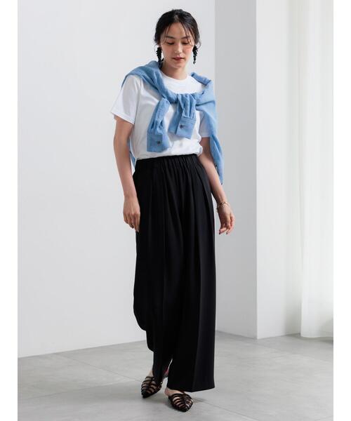 Te chichi(テチチ)の「【遮熱/調温】レギュラーTシャツ(Tシャツ/カットソー・レディース・オフホワイト・F)」の4枚目の写真